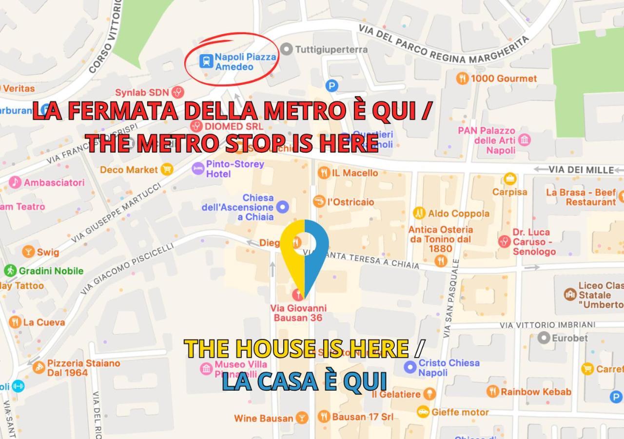 Apartmán Metro Amedeo - Stanza Privata Con Vasca Idromassaggio Neapol Exteriér fotografie